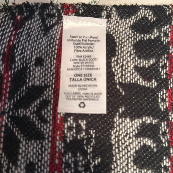 Festive Holiday Scarf-74”x10” - Picture 3 of 4